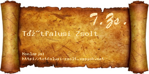 Tótfalusi Zsolt névjegykártya