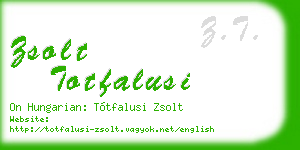 zsolt totfalusi business card